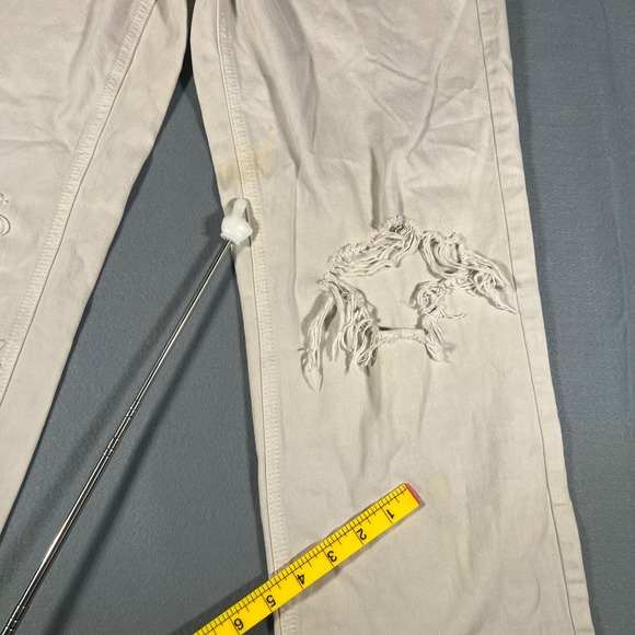 Pacsun Women's 90s Boyfriend Distressed Jeans High Rise Straight Leg Ripped FLAW - Picture 6 of 6